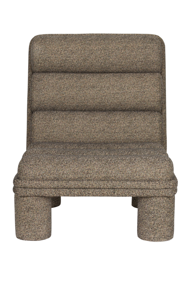 Bouclé Channeled Lounge Chair | Dutchbone Fern | Oroatrade.com