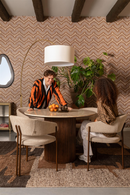 Bouclé Curved Dining Chairs (2) | Dutchbone Naida | Oroatrade.com