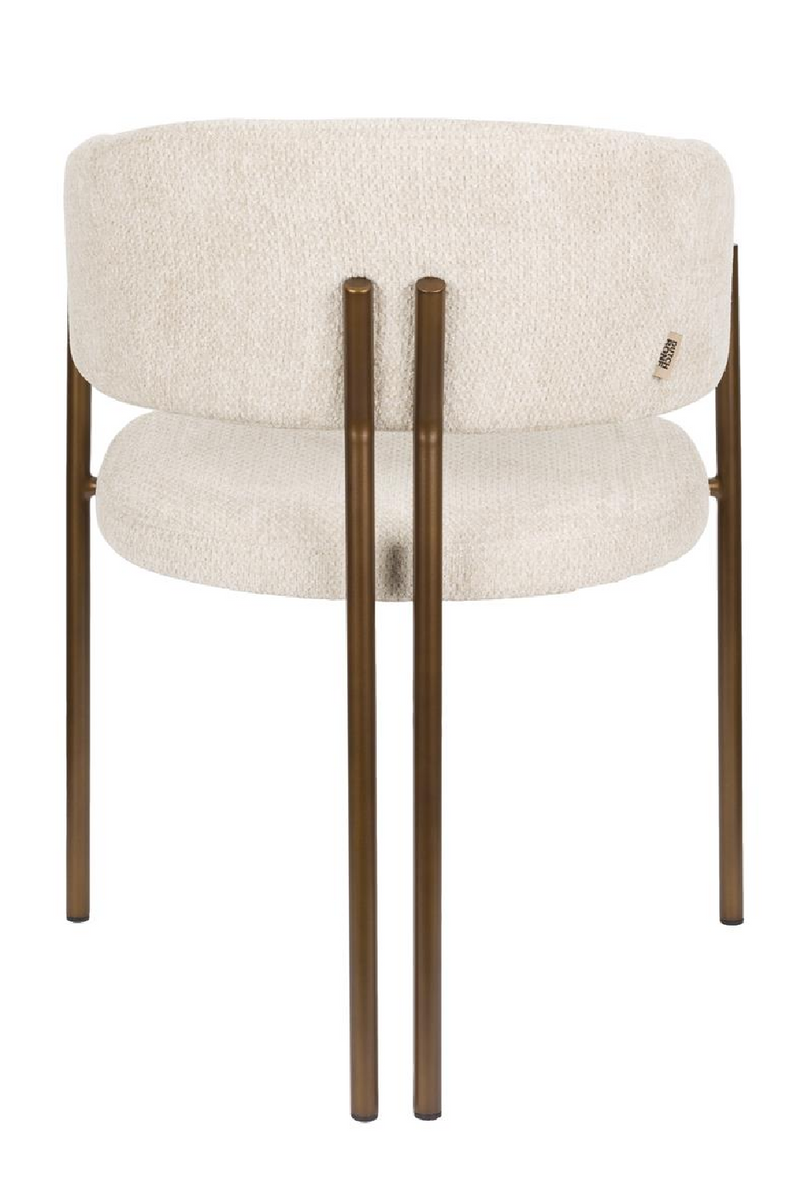 Bouclé Curved Dining Chairs (2) | Dutchbone Naida | Oroatrade.com