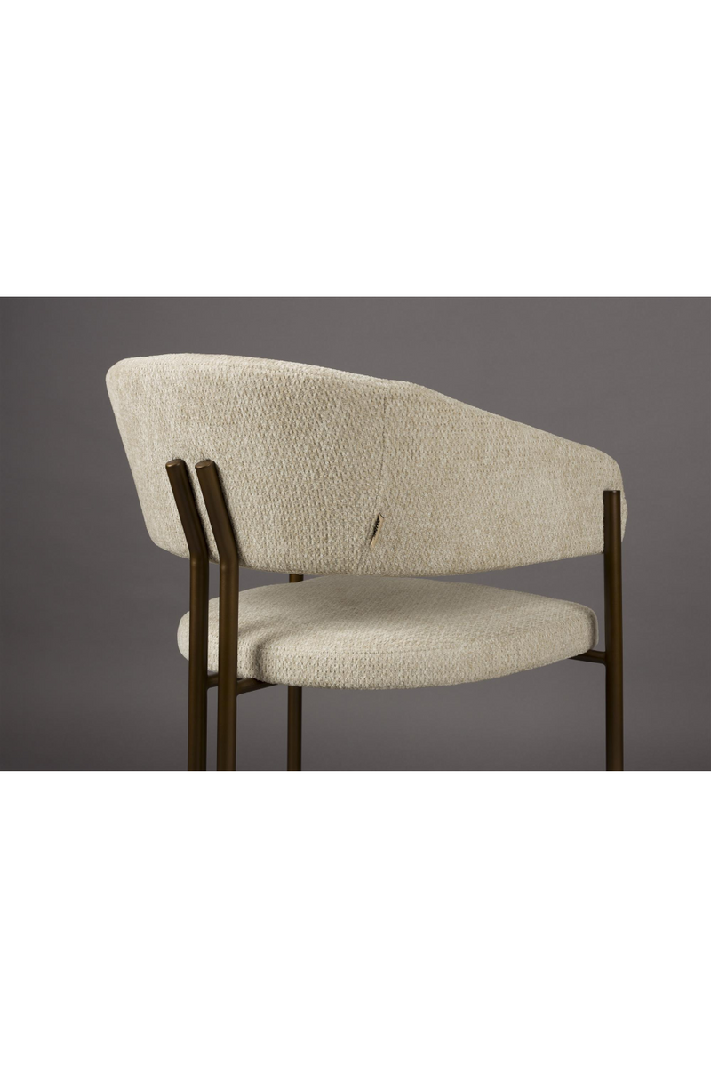 Bouclé Curved Dining Chairs (2) | Dutchbone Naida | Oroatrade.com