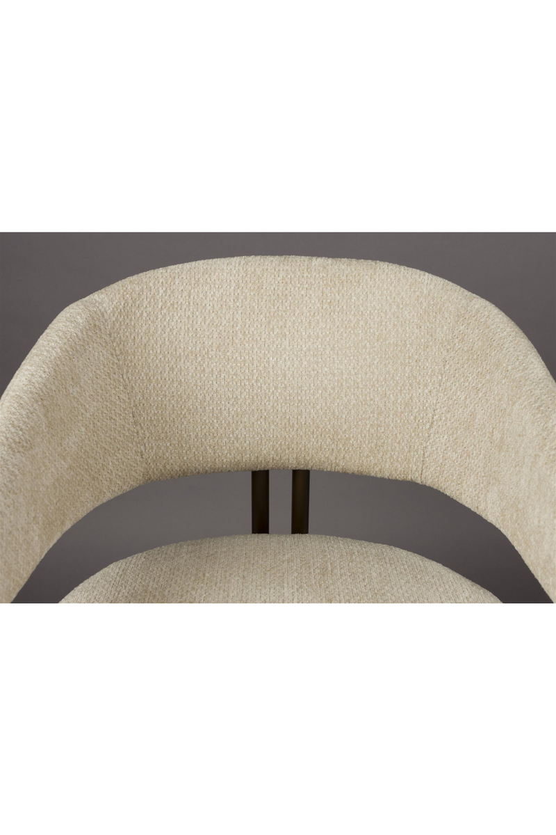 Bouclé Curved Dining Chairs (2) | Dutchbone Naida | Oroatrade.com