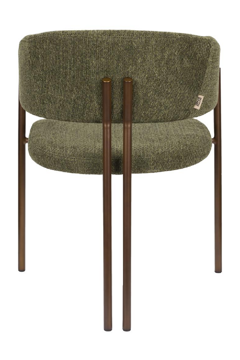 Bouclé Curved Dining Chairs (2) | Dutchbone Naida | Oroatrade.com