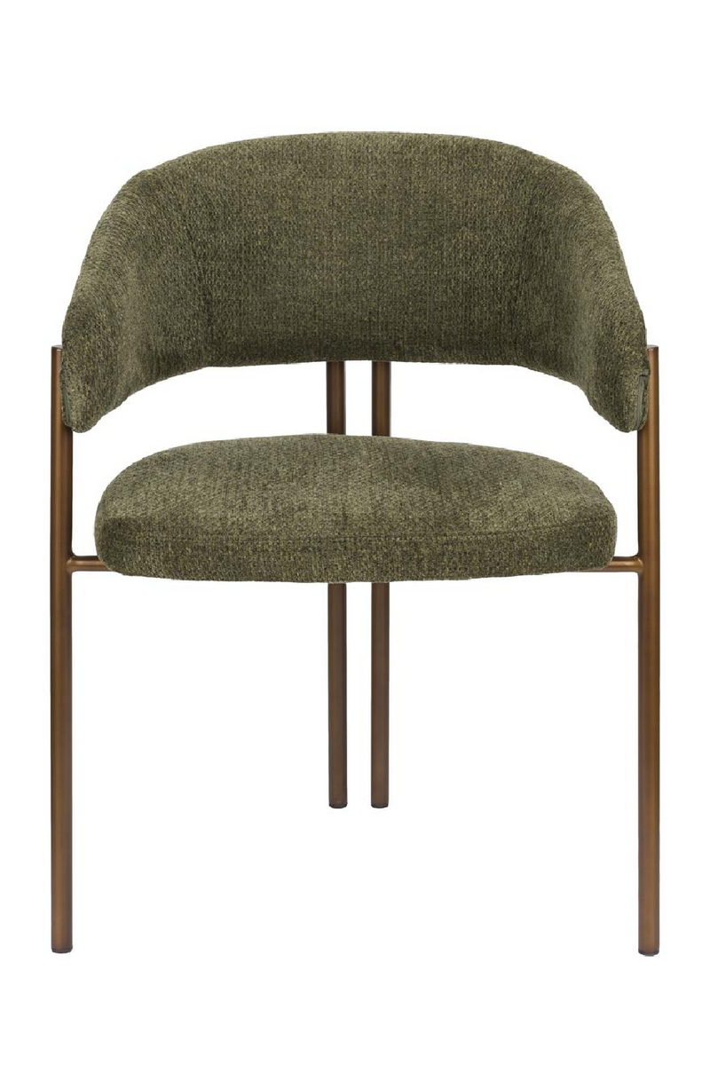 Bouclé Curved Dining Chairs (2) | Dutchbone Naida | Oroatrade.com