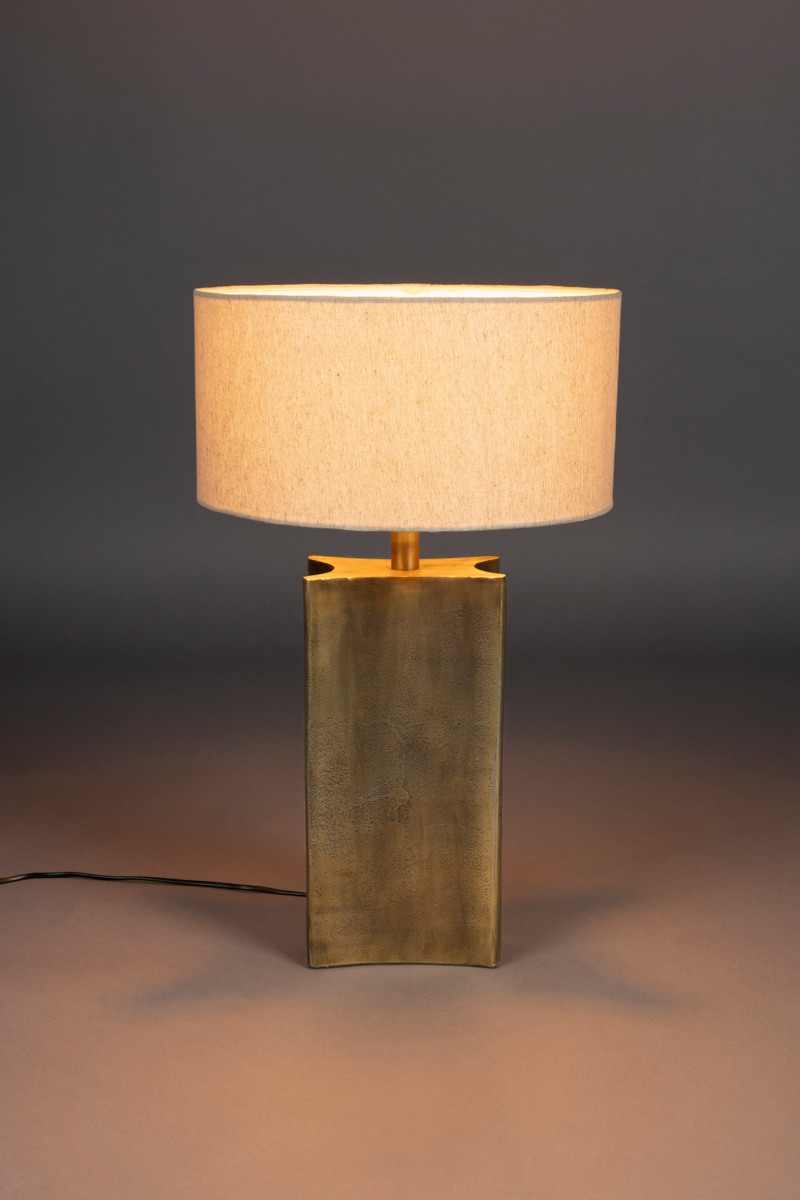 Cream Linen Table Lamp | Dutchbone Rico | Oroatrade.com