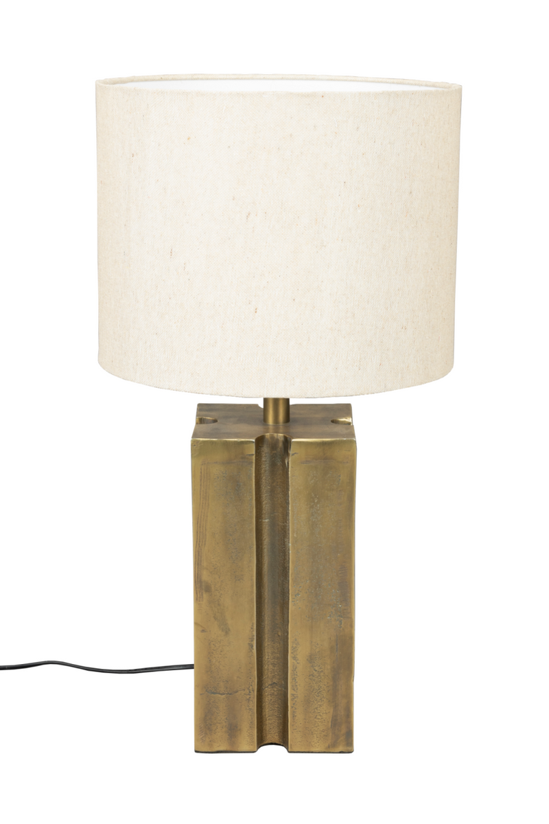 Gold Aluminium Table Lamp | Dutchbone Roc | Oroatrade.com