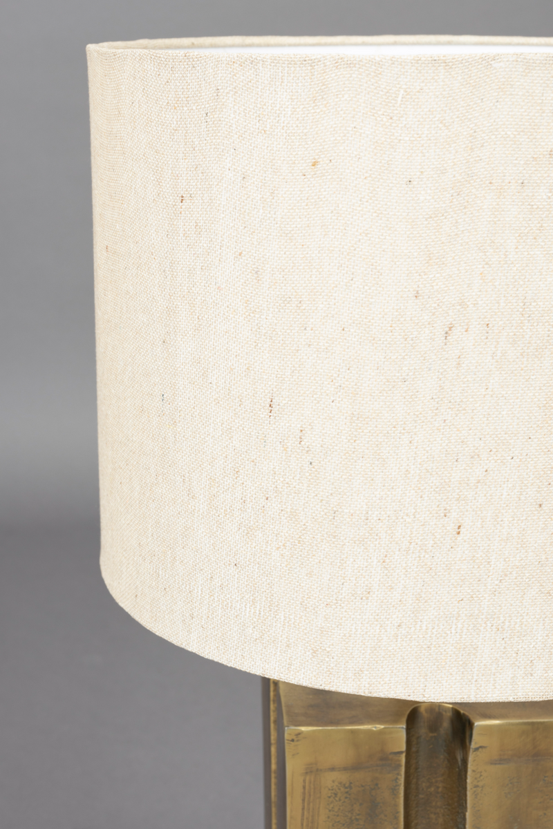 Gold Aluminium Table Lamp | Dutchbone Roc | Oroatrade.com