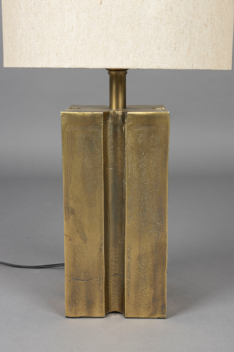 Gold Aluminium Table Lamp | Dutchbone Roc | Oroatrade.com