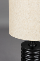 White Linen Table Lamp | Dutchbone Yalu | Oroatrade.com
