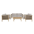 Hospitality furniture - Acacia Wood Outdoor Set - www.oroatrade.com