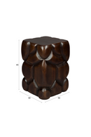 Carved Mango Wood Stool | Dutchbone Brooklyn | Oroatrade.com