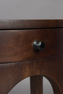 Semi-Circle 1-Drawer Side Table | Dutchbone Belvedere | Oroatrade.com