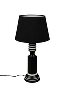 Black Linen Table Lamp | Dutchbone Virgil | Oroatrade.com