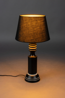 Black Linen Table Lamp | Dutchbone Virgil | Oroatrade.com