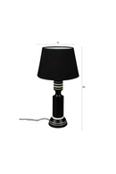 Black Linen Table Lamp | Dutchbone Virgil | Oroatrade.com