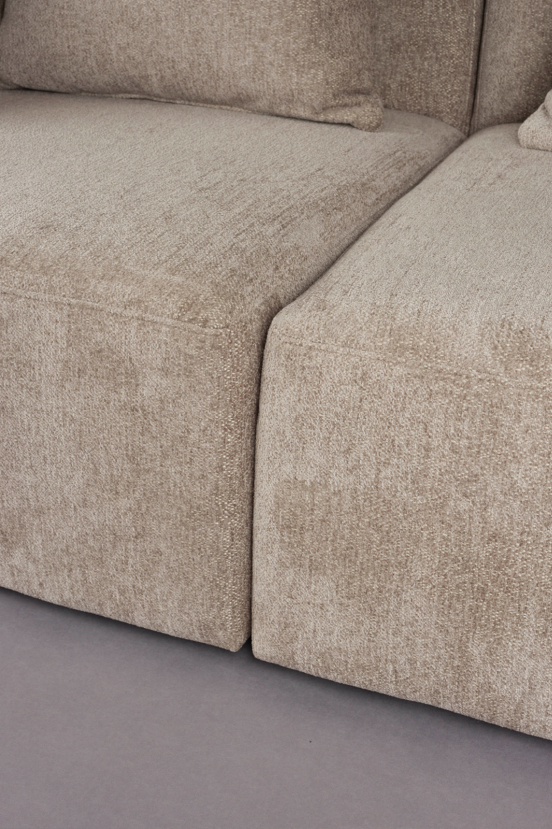 Woven Fabric 3-Seater Sofa | Dutchbone Rocca | Oroatrade.com