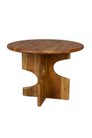 Notched Base Wooden Side Table | Dutchbone Morgan | Oroatrade.com