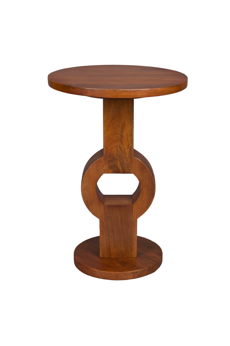 Solid Mango Wood Side Table | Dutchbone Tondo | Oroatrade.com