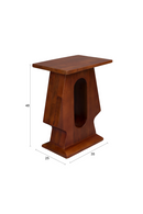 Vintage Style Wooden Side Table | Dutchbone Pilaster | Oroatrade.com