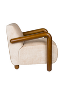 Cream Upholstered Lounge Armchair | Dutchbone Robinson | Oroatrade.com