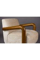 Cream Upholstered Lounge Armchair | Dutchbone Robinson | Oroatrade.com
