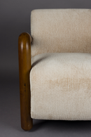 Cream Upholstered Lounge Armchair | Dutchbone Robinson | Oroatrade.com