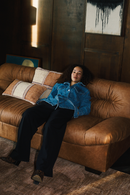 Leather Pleated Sofa | Dutchbone Douglas | Oroatrade.com