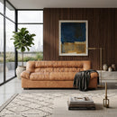 Leather Pleated Sofa | Dutchbone Douglas