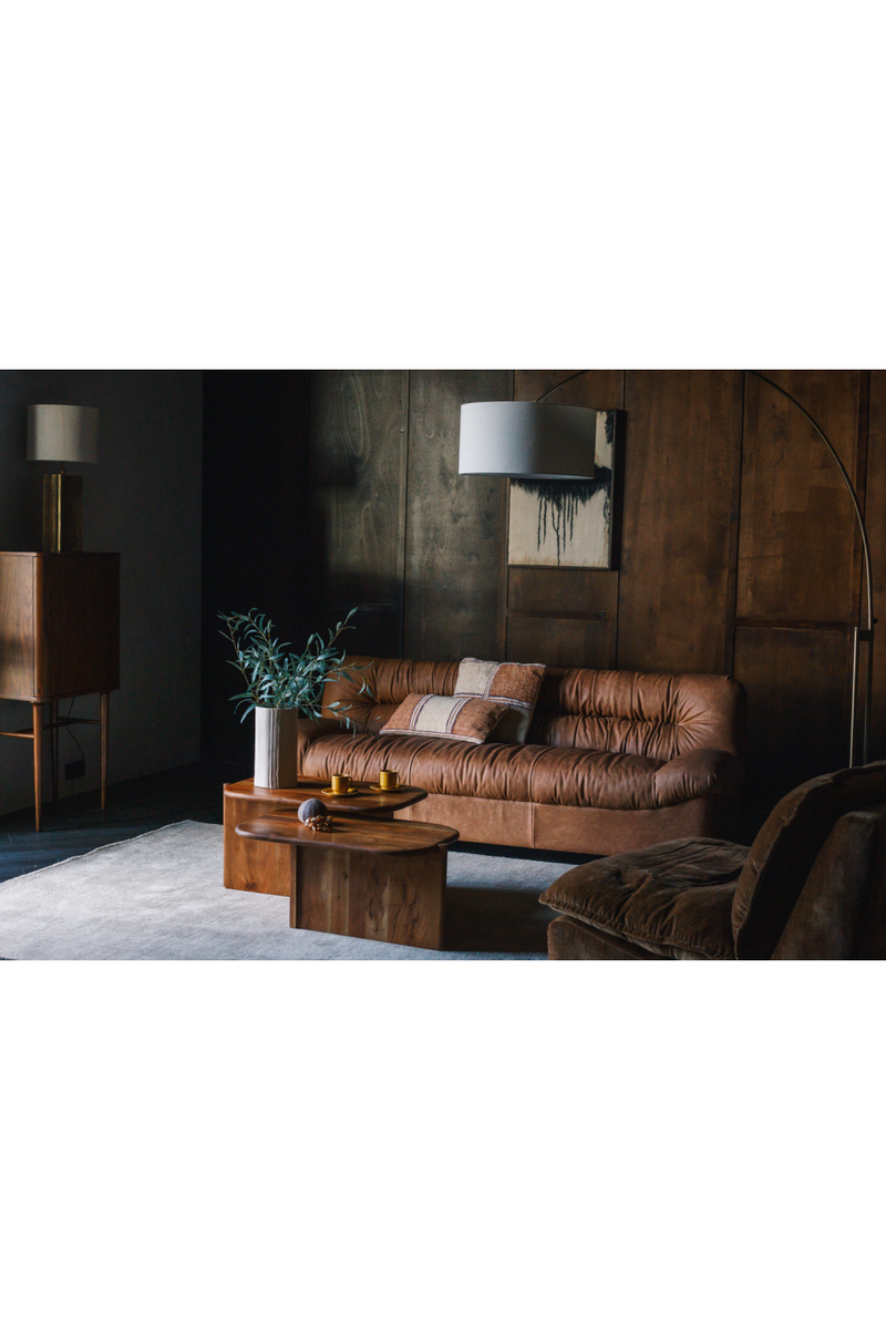 Leather Pleated Sofa | Dutchbone Douglas