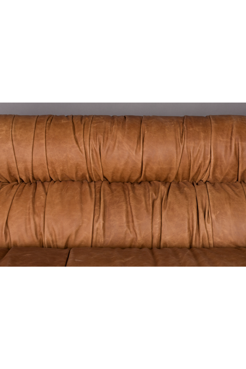 Leather Pleated Sofa | Dutchbone Douglas | Oroatrade.com