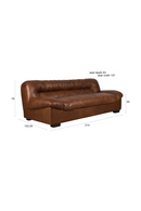 Leather Pleated Sofa | Dutchbone Douglas | Oroatrade.com