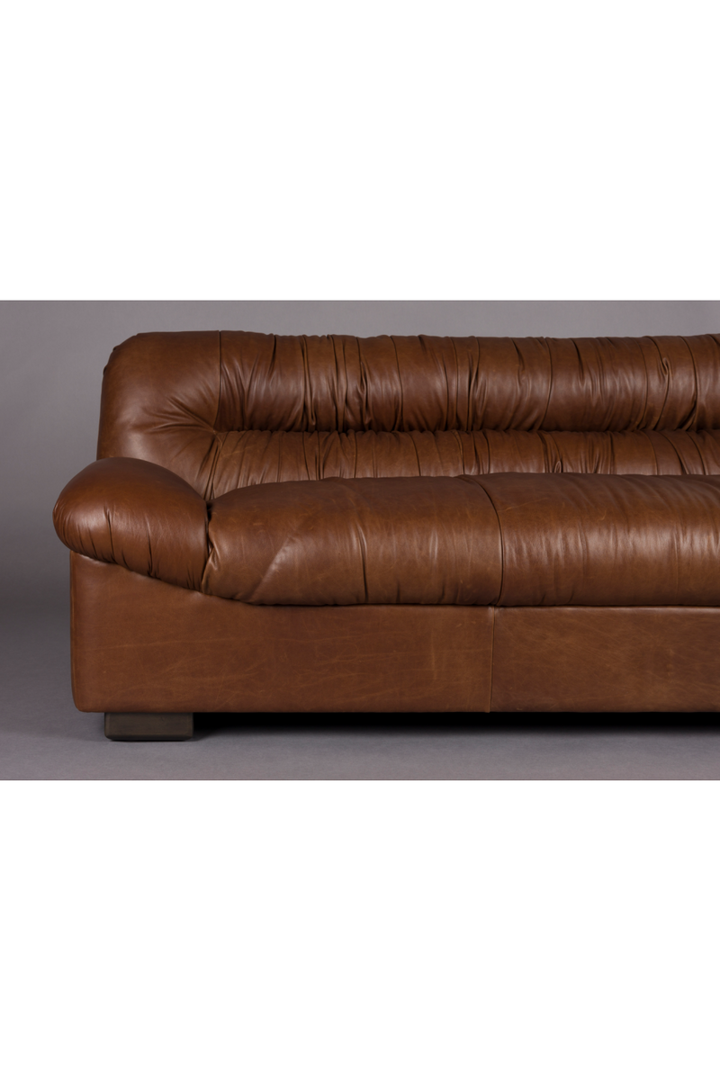 Leather Pleated Sofa | Dutchbone Douglas | Oroatrade.com