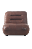 Deep Stitched Leather Lounge Chair | Dutchbone Wyatt | Oroatrade.com