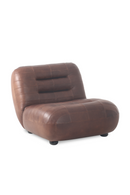 Deep Stitched Leather Lounge Chair | Dutchbone Wyatt | Oroatrade.com