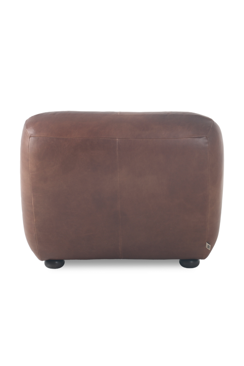 Deep Stitched Leather Lounge Chair | Dutchbone Wyatt | Oroatrade.com