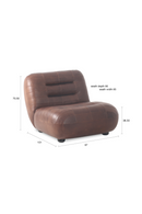 Deep Stitched Leather Lounge Chair | Dutchbone Wyatt | Oroatrade.com