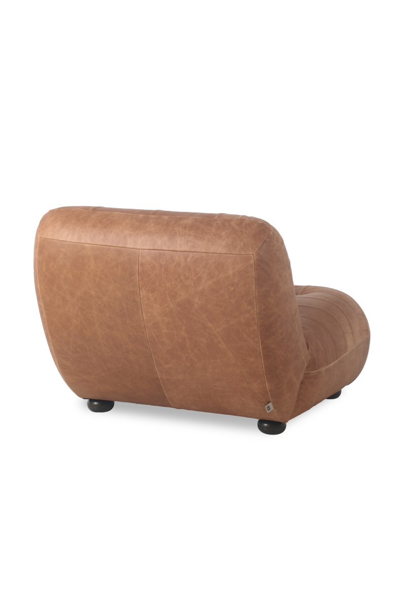 Deep Stitched Leather Lounge Chair | Dutchbone Wyatt | Oroatrade.com