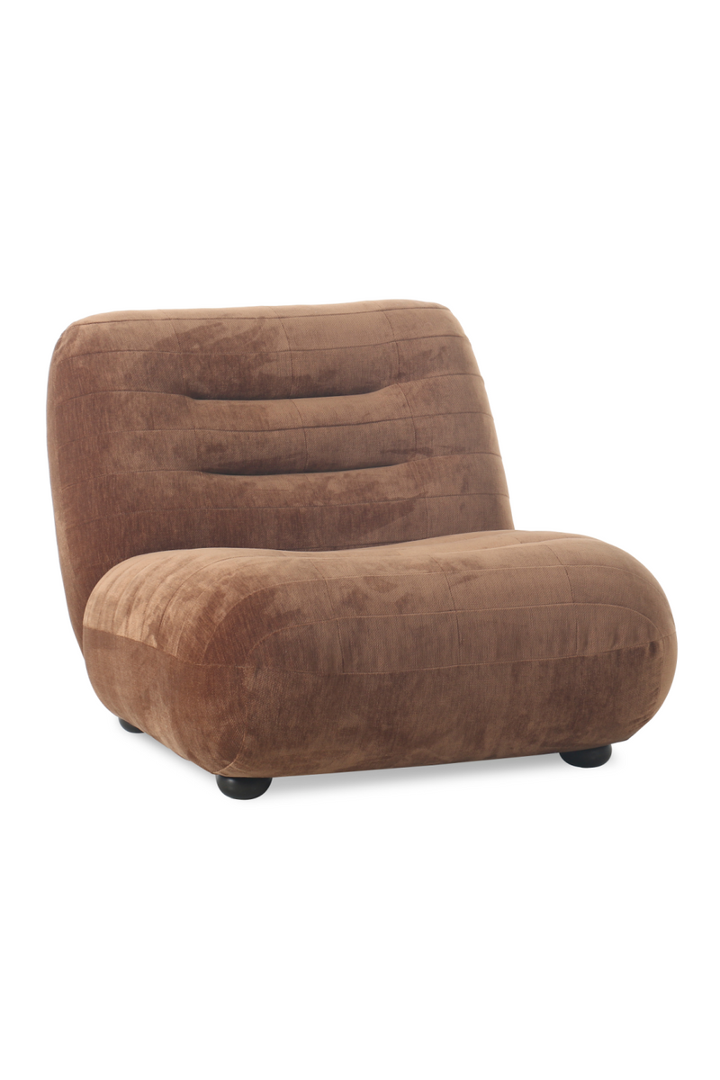 Deep Stitched Velvet Lounge Chair | Dutchbone Wyatt | Oroatrade.com