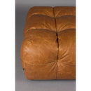 Tufted Leather Ottoman | Dutchbone Hackman | Oroatrade.com