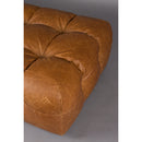 Tufted Leather Ottoman | Dutchbone Hackman | Oroatrade.com
