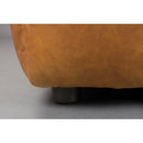 Tufted Leather Ottoman | Dutchbone Hackman | Oroatrade.com