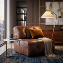 Tufted Leather Armless Sofa | Dutchbone Hackman
