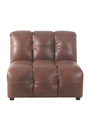 Tufted Leather Armless Sofa | Dutchbone Hackman | Oroatrade.com