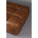 Tufted Leather Ottoman | Dutchbone Hackman | Oroatrade.com