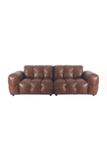 Tufted Leather 3-Seater Sofa | Dutchbone Hackman | Oroatrade.com