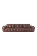 Tufted Leather 4-5-Seater Sofa | Dutchbone Hackman | Oroatrade.com