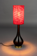 Red Fabric Table Lamp | Dutchbone Jules | Oroatrade.com
