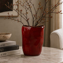 Hospitality furniture - Red Ceramic Vase - www.oroatrade.com
