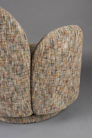 Melange Fabric Swivel Lounge Chair | Dutchone Rose | Oroatrade.com