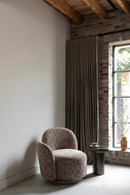 Melange Fabric Swivel Lounge Chair | Dutchone Rose | Oroatrade.com