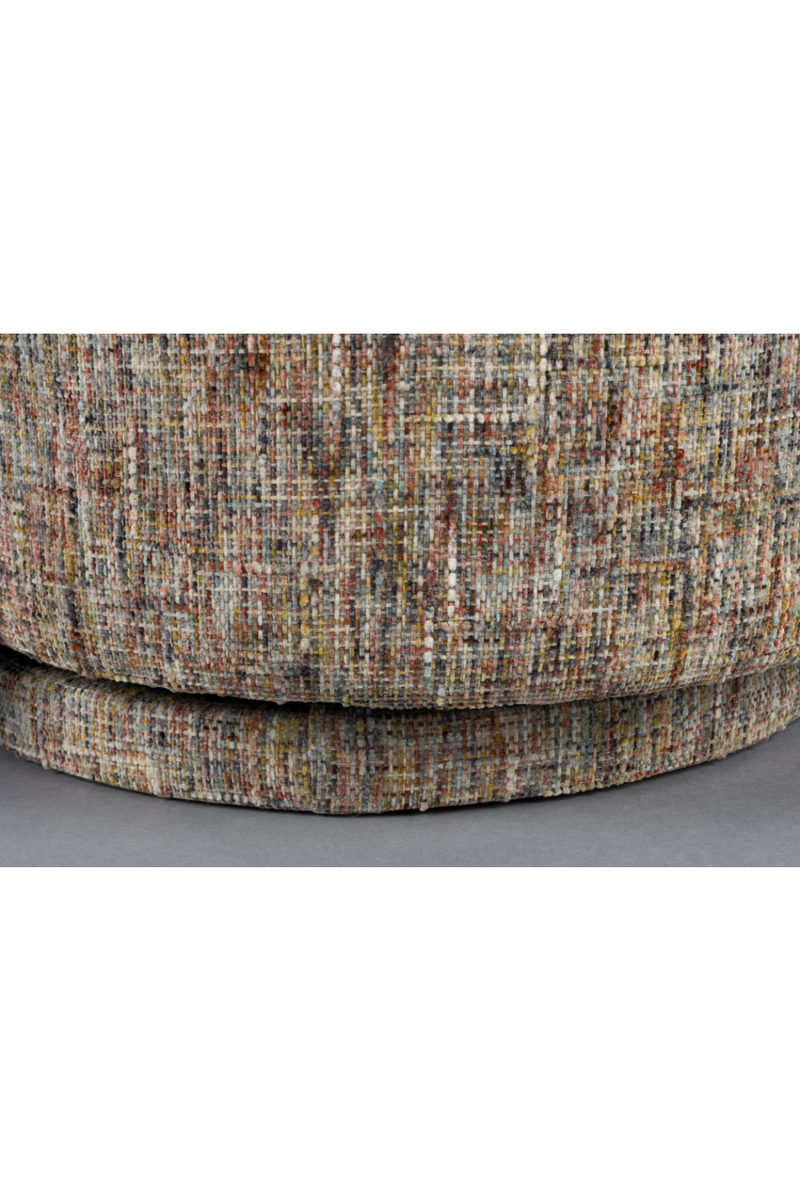 Melange Fabric Swivel Lounge Chair | Dutchone Rose | Oroatrade.com